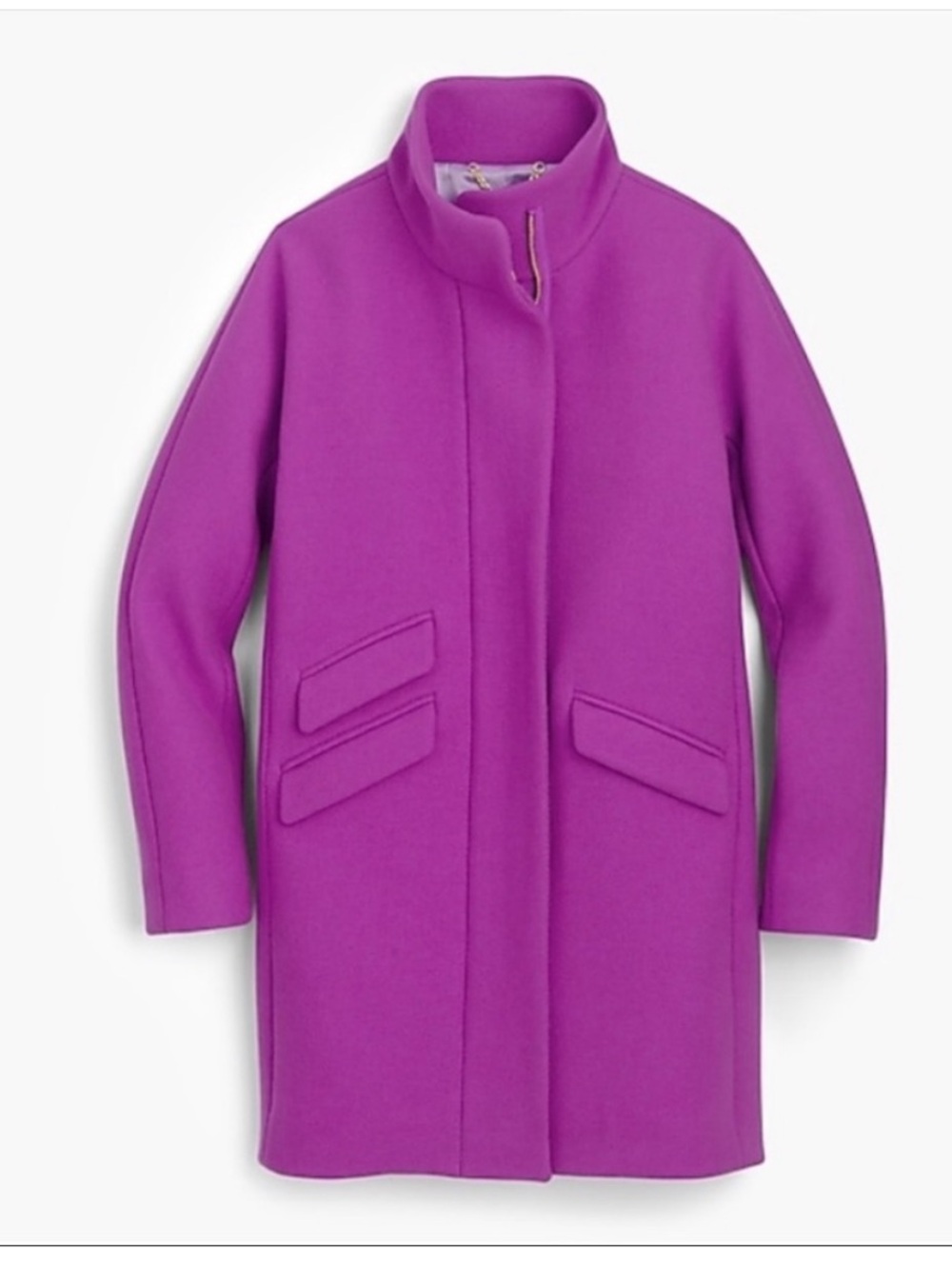 J.Crew Nello Gori by Stadium Clothing Wool Purple Coat